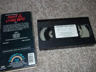 NIGHT OF THE LIVING DEAD rare Good Times VHS 1984 HTF Zombie classic 2