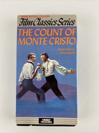 The Count Of Monte Cristo Vhs Video Treasures Rare B4