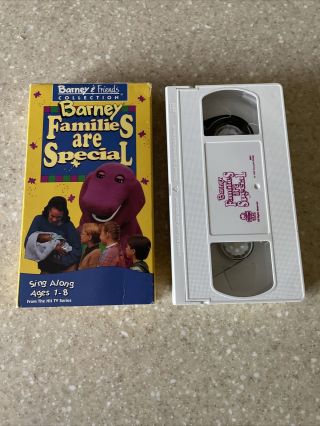 Barney & Friends - Families Are Special 1995 Vhs Rare Oop