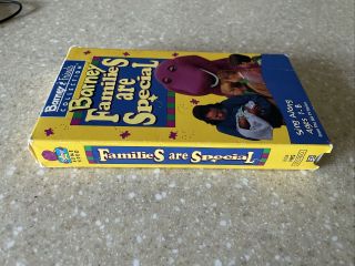 Barney & Friends - Families are Special 1995 VHS RARE OOP 3