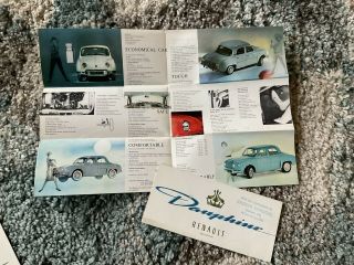 Renault Dauphine Brochure.  1960 Rare Item