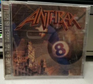 Volume 8: The Threat Is Real By Anthrax (cd,  Jul - 1998,  Tommy Boy) Near Rare