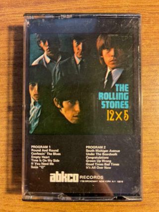 The Rolling Stones 12 X 5 Rare Cassette Tape Late Nite Bargain