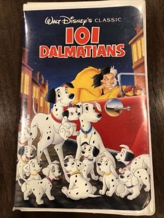101 Dalmatians Vhs 1263 Walt Disney Classic Black Diamond Edition Rare Vcr Tape