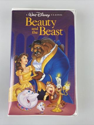 Beauty And The Beast (vhs 1992) Black Diamond Classic Rare (white Label Edition)
