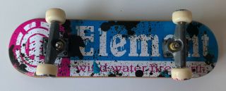 Rare Vintage Tech Deck Element 96mm Graffiti Black Fingerboard Skateboard