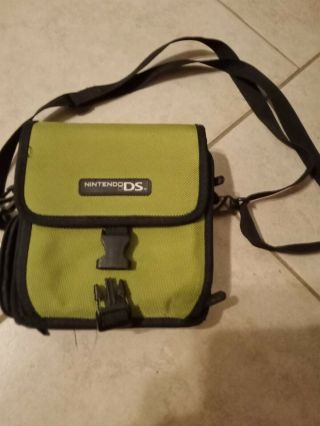 Nintendo Ds Blue Game Console Carry Travel Case Holder Storage Shoulder Bag Rare