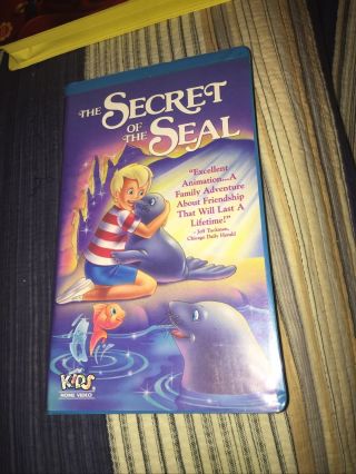 Rare Vhs Secret Of The Seal Just For Kids 1994 Htf Clamshell
