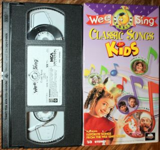 Wee Sing: Classic Songs For Kids (vhs) Warbly,  Singaling.  Good Cond.  Rare.  Nr