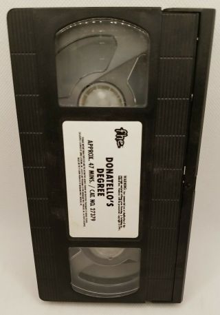 Teenage Mutant Ninja Turtles - Donatello ' s Degree (VHS,  1991) TMNT RARE 3