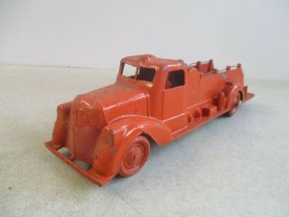 Vintage Rare Metal Masters Co Red Toy Fire Truck