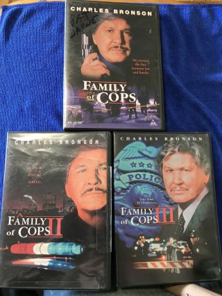 Family Of Cops 1,  2 & 3 Dvd,  2000) Rare Charles Bronson