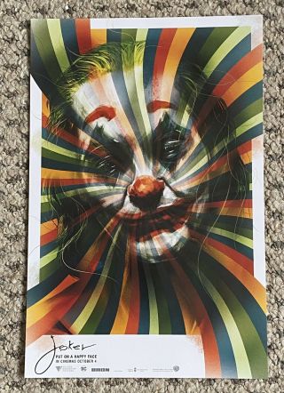 Joker (2019) Cinema Mini Poster Rare Art Promo Item - Joaquin Phoenix