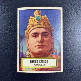 1952 Topps Look N See Set Card 91 Enrico Caruso - Singer - Rare Vintage