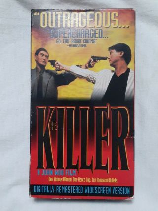 The Killer (vhs 1991) Rare Oop John Woo Martial Arts 90s Actio