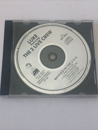 Banned In The U.  S.  A.  Cd The Luke Lp Featuring The 2 Live Crew Rare Oop