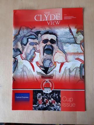Ultra Rare Clyde V Livingston - 9/12/2009 - Sottish Cup 3rd Round Score.