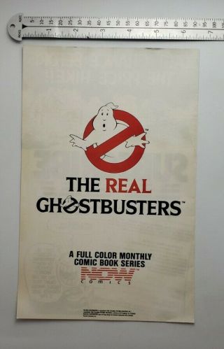 Vintage The Real Ghostbusters Rare Print Advertisement