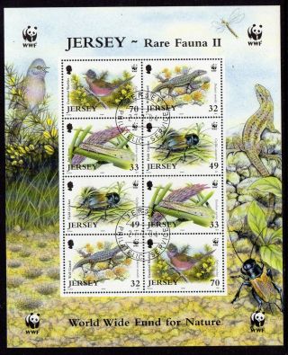 Jersey 2004 Rare Fauna Min.  Sheet Very Fine