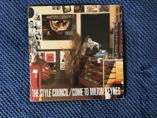 The Style Council Come To Milton Keynes 7ins Vinyl Single Gfold Rare Paul Weller