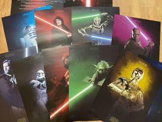 10 Star Wars Rare Art Prints Collectable Limited - Edition Lithographs Dark Side V