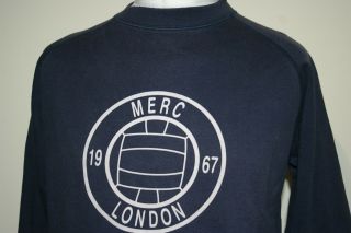 Merc London - Crew Neck Sweatshirt - M - Navy Blue - Rare Vintage Mod Jumper Top