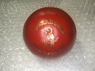 Rare Cricket Ball Leather Solid Hide Kookaburra Tuf - Pitch Made By A.  G.  Thompson 1