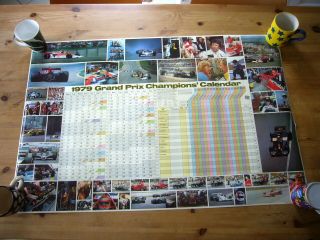 1979 Formula 1 Grand Prix Calendar Poster,  1979,  Rare &,