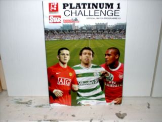 Rare 2010/11 Platinum 1 Challenge Manchester United V Arsenal V Shamrock Rovers