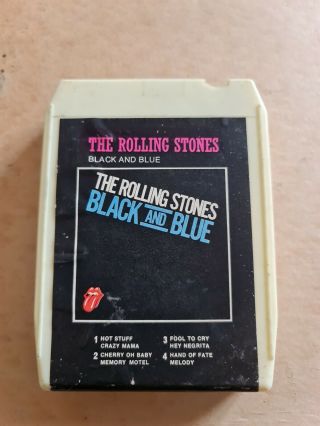 The Rolling Stones Black And Blue 8 Track Rare