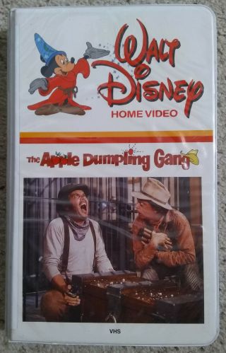 The Apple Dumpling Gang (1975) Rare Disney Video,  White Clamshell Big Box Vhs