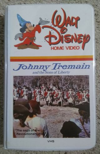 Johnny Tremain (1957) Rare Walt Disney Home Video White Clamshell Big Box Vhs