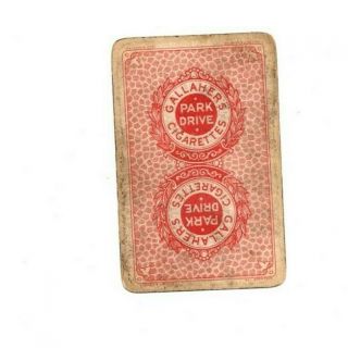 Rare Vintage " Park Drive (white Edge) Cigarettes " Single Playing Card