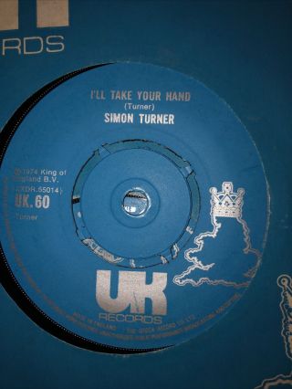 Simon Turner 7” She Was Just A Young Girl (no Way) Rare 7” Single.  Uk Label