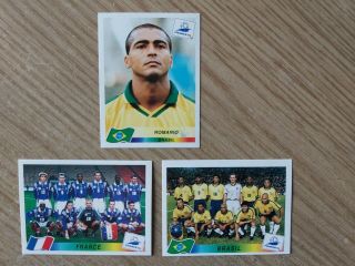 Panini World Cup France 1998 Rare Stickers X 3
