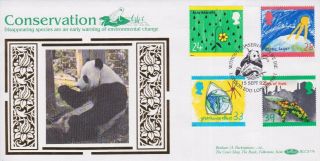 Gb Stamps Rare First Day Cover 1992 Green Panda Limited Edition Benham Cover