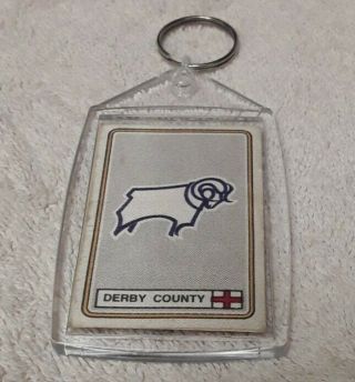 Derby County Memorabilia - Football 79 Stickers Keyring Club Crest,  Team Rare