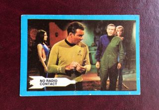 A&bc 1969 Rare ‘star Trek’ Card - 10 ‘no Radio Contact’ Vgc