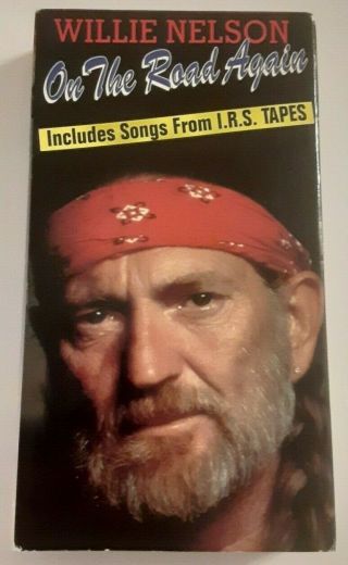 Willie Nelson Vhs Tape On The Road Again In Concert Rare 1991 I.  R.  S.  Tapes Nr