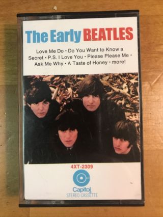 The Early Beatles “cassette Tape” “rare” Blue Cover Capitol Records