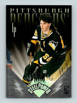 1996 - 97 Leaf Preferred Steel Power Jaromir Jagr Hockey Parallel Card 8 Rare Bv