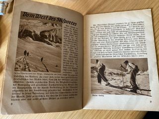 Extremely Rare Berlin 1936 Olympics Booklet Skiing Winter Garmisch 3