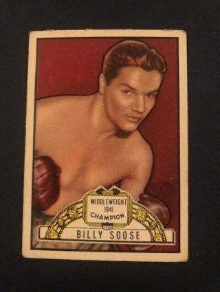 1951 Topps Ringside Boxing Billy Soose 13 Rare