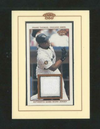 2002 Topps 206 Frank Thomas White Sox Mini Framed Game Jersey Rare Sp