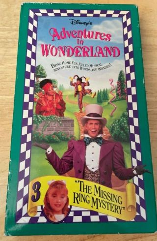 Disneys Adventures In Wonderland - Missing Ring Mystery Vol.  3 (vhs,  1993) Rare
