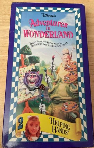 Disney’s Adventures In Wonderland Vol.  2 Vhs “helping Hands” Rare
