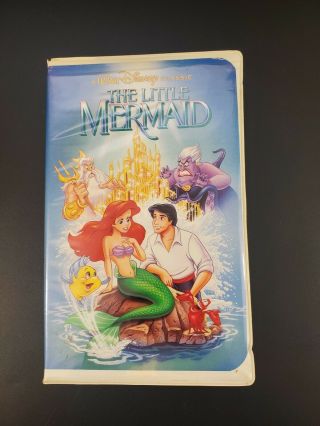 The Little Mermaid Disney Vhs Black Diamond Banned Cover Edition Rare