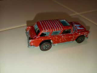Rare Vintage Hot Wheels Redline Alive 55 1969 Mattel Enamel Red