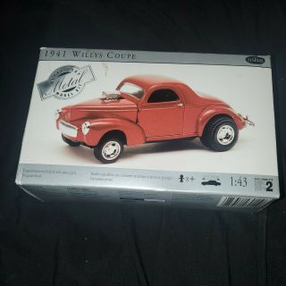 Rare 1941 Willys Coupe Metal Body Model Kit Testors Brand 1:43 Scale