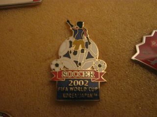 Rare Old 2002 Fifa Football World Cup (11) Enamel Press Pin Badge